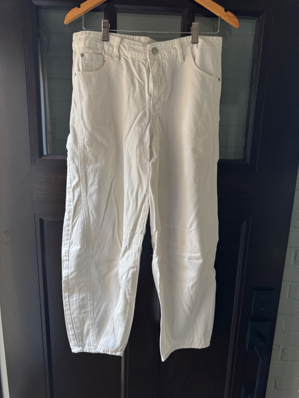 White Casual cropped